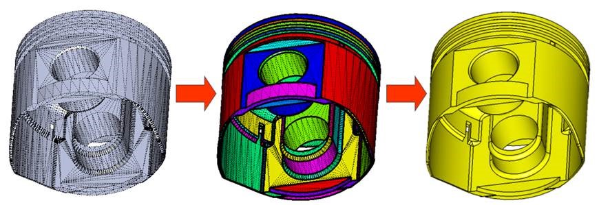 3D CAD model of a mechanical disc component